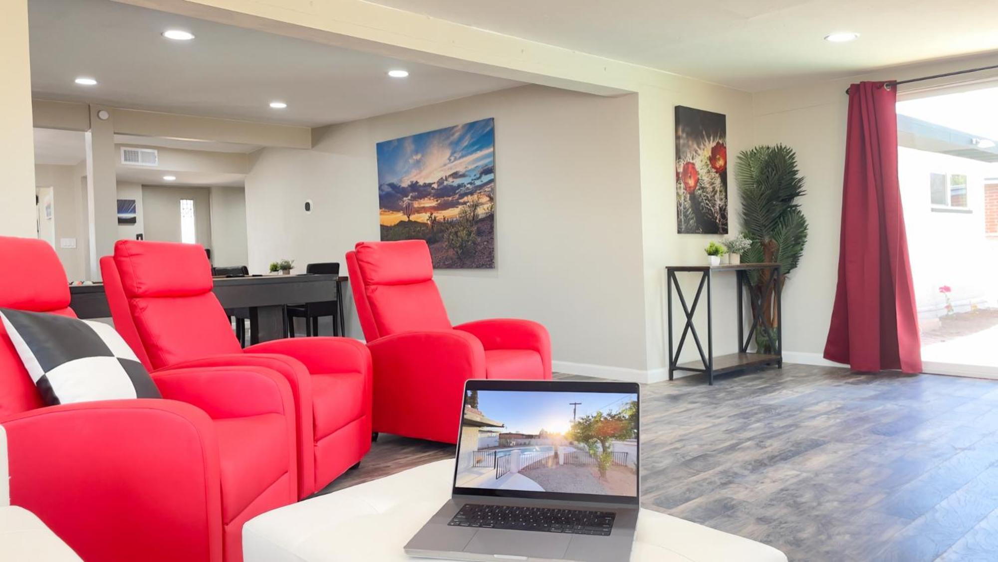 Private Home - Heated Pool, Billiards, Darts, Foosball, Fireplace, 5 Smart Tvs, Bbq, Cotton Bedding - The Saguaro Sanctuary, Pool Heat Optional Tucson Bagian luar foto
